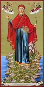 Рукописная Афонская икона 