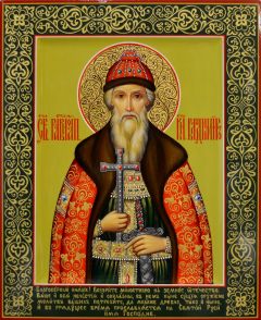 Рукописная икона Владимир Равноапостольный 14 (Размер 22*27 см)