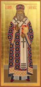 Рукописная икона Макарий Московский