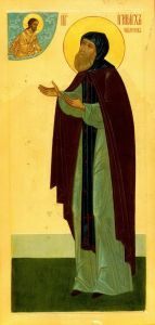 Рукописная икона Иринарх Затворник Ростовский