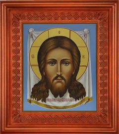 Рукописная икона Спас Нерукотворный 2